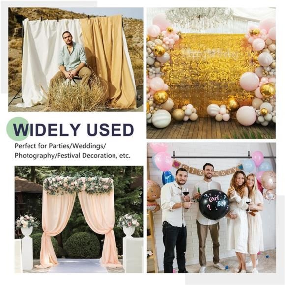 Backdrop Stand, 8.5x10Ft Adjustable Photo Backdrop Stand Kit with 4 Crossbars - Picture 7 of 8